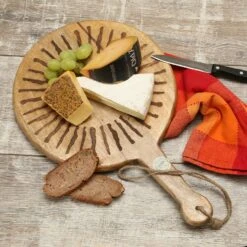 Schneidebrett Servierbrett Rund Mangoholz Mit Griff Serviertablett 46cm Natur -Backzeug Laden 01868e24 7cf1 454f abc8 77fc089f56df