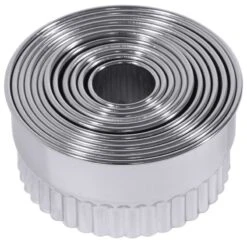 2x Contacto Ausstechsatz, Rund, Gewellt 12-teilig, Edelstahl, Durchmesser: 2,5 Cm - 10,5 Cm, Höhe: 5 Cm -Backzeug Laden 126ab376 6fdc 49fa a8cd 55f4a5c783bb