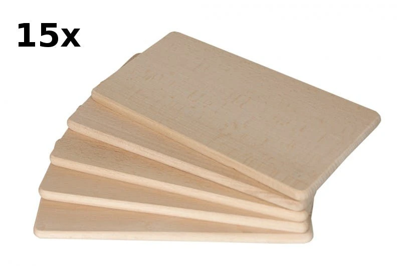 Frühstücksbrettchen Aus Buche 22x12x1 Cm, 100er Pack 4 Frühstücksbrettchen Aus Buche 22x12x1 Cm, 100er Pack – Bild 2