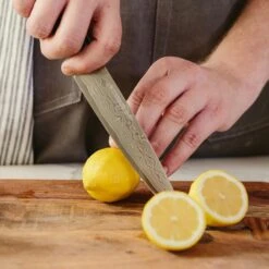 Executive-Plus Serie 6` Allzweckmesser 61 HRC Damaszenerstahl Schwarz -Backzeug Laden 1e6b0086 17bd 4b5c b861 e85322edda86