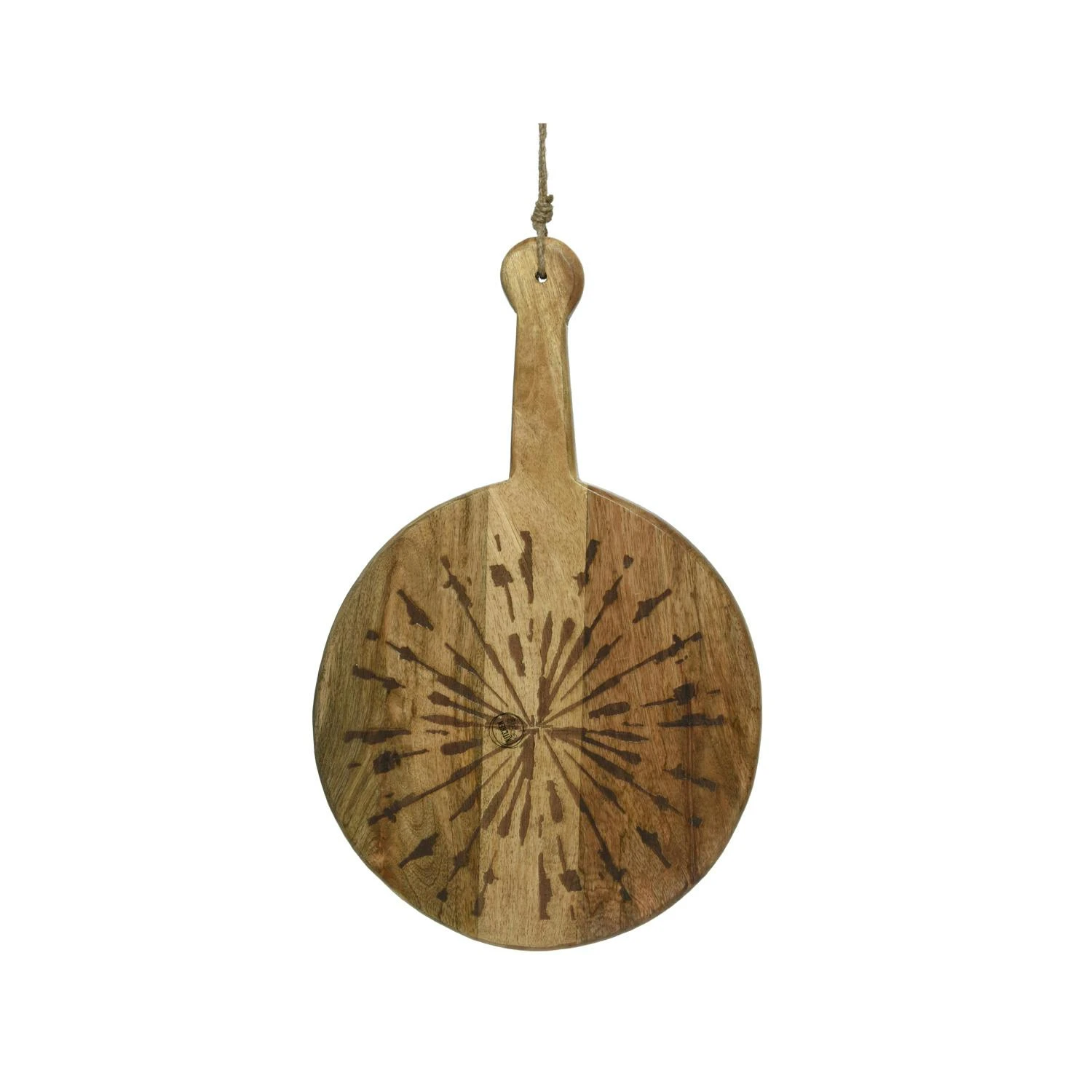 Schneidebrett Servierbrett Mangoholz Mit Kordel Serviertablett 57,5cm Natur 4 Schneidebrett Servierbrett Mangoholz Mit Kordel Serviertablett 57,5cm Natur – Bild 2