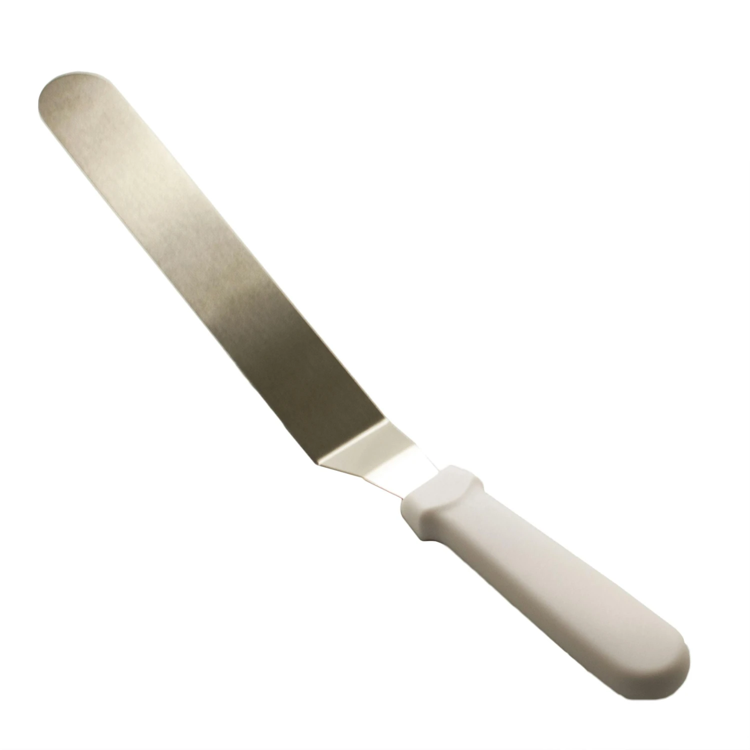 Tortenheber/ Tortenmesser/ Winkelpalette Aus Edelstahl - 20,5 Cm Weißer Griff 6 Tortenheber/ Tortenmesser/ Winkelpalette Aus Edelstahl - 20,5 Cm Weißer Griff – Bild 4