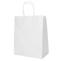PAPSTAR 25 Tragetaschen, Papier 40 Cm X 32 Cm X 12 Cm Weiss Mit Gedrehtem Tragegriff -Backzeug Laden 1feac58a ecaa 4aab b13d 4501ee1b8911