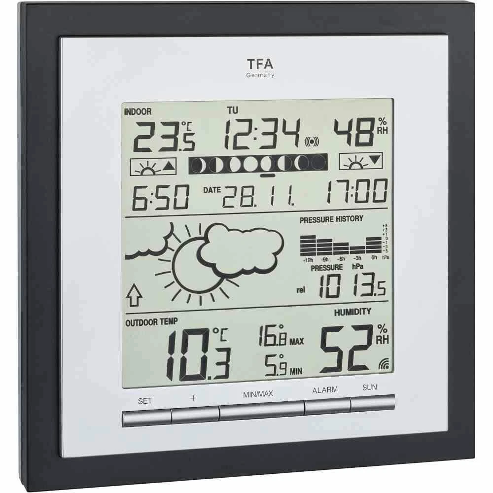 Funk-Wanduhr Schwarz Digital 7 Funk-Wanduhr Schwarz Digital – Bild 5