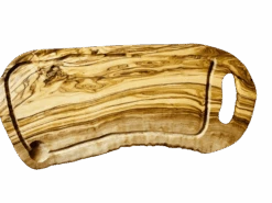 Steakbrett RUSTIKAL Mit Grifflasche Und Saftrille (L36-39 Cm)