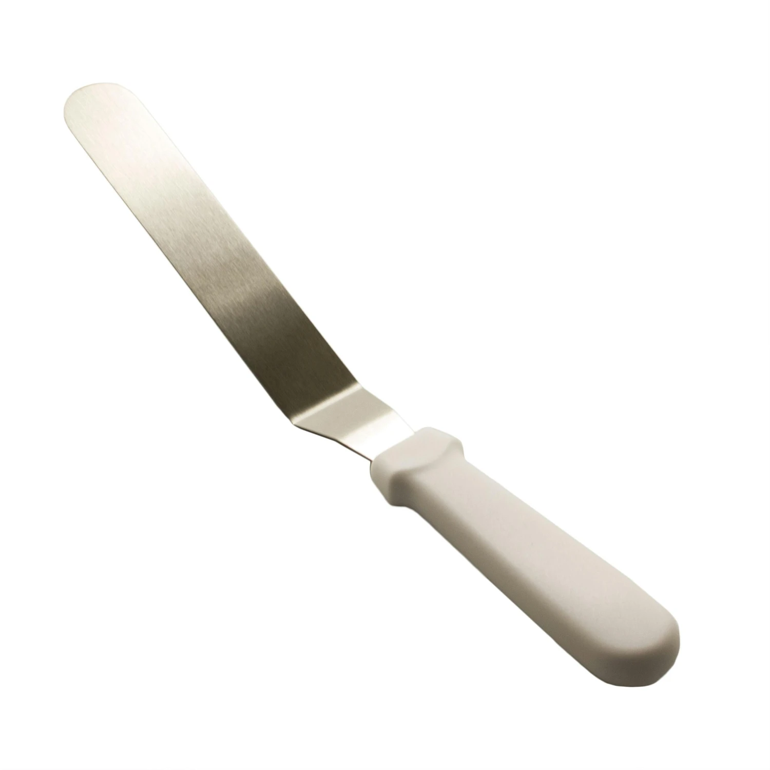 Tortenheber/ Tortenmesser/ Winkelpalette Aus Edelstahl - 25,5 Cm Weißer Griff 6 Tortenheber/ Tortenmesser/ Winkelpalette Aus Edelstahl - 25,5 Cm Weißer Griff – Bild 4