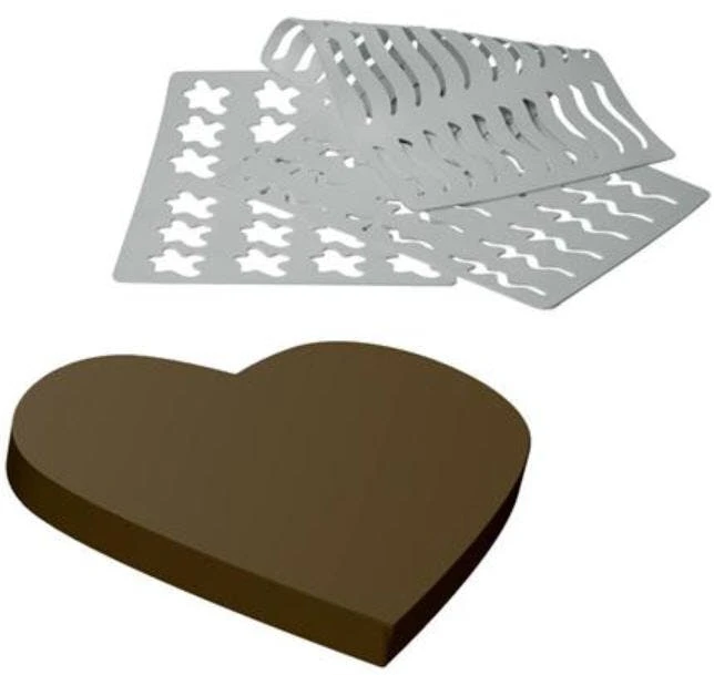 Schablone Silikon, Herz, 35 X 25 Mm, Martellato, Chasil 3 3 Schablone Silikon, Herz, 35 X 25 Mm, Martellato, Chasil 3