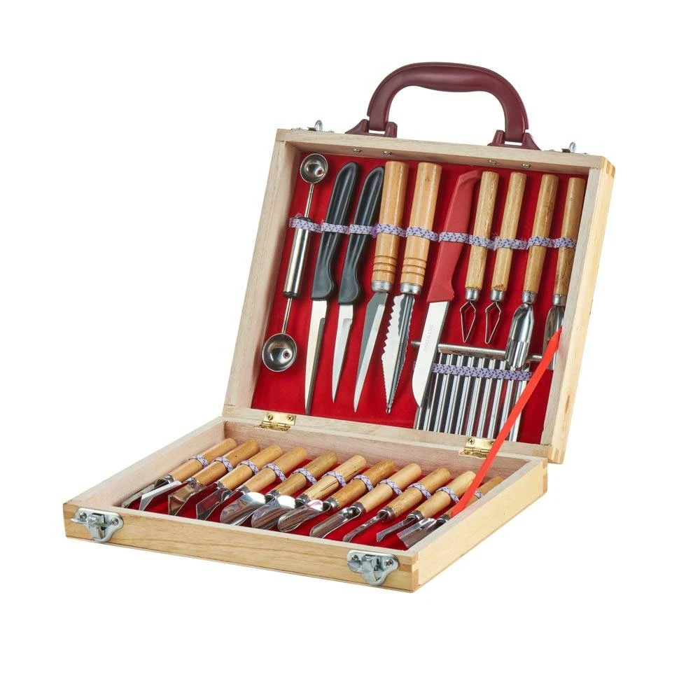 Contacto Schnitzmesser-Set, 8-teilig 4 Contacto Schnitzmesser-Set, 8-teilig – Bild 2