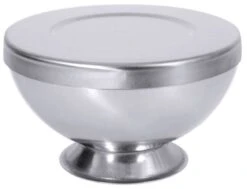 2x Contacto Eisbombenform Aus Edelstahl, Zweiteilig, Mit Fuß Und Deckel, Durchmesser: 8 Cm, Höhe: 4,5 Cm -Backzeug Laden 463b4678 b353 4568 b8c7 e4d7f22cba64