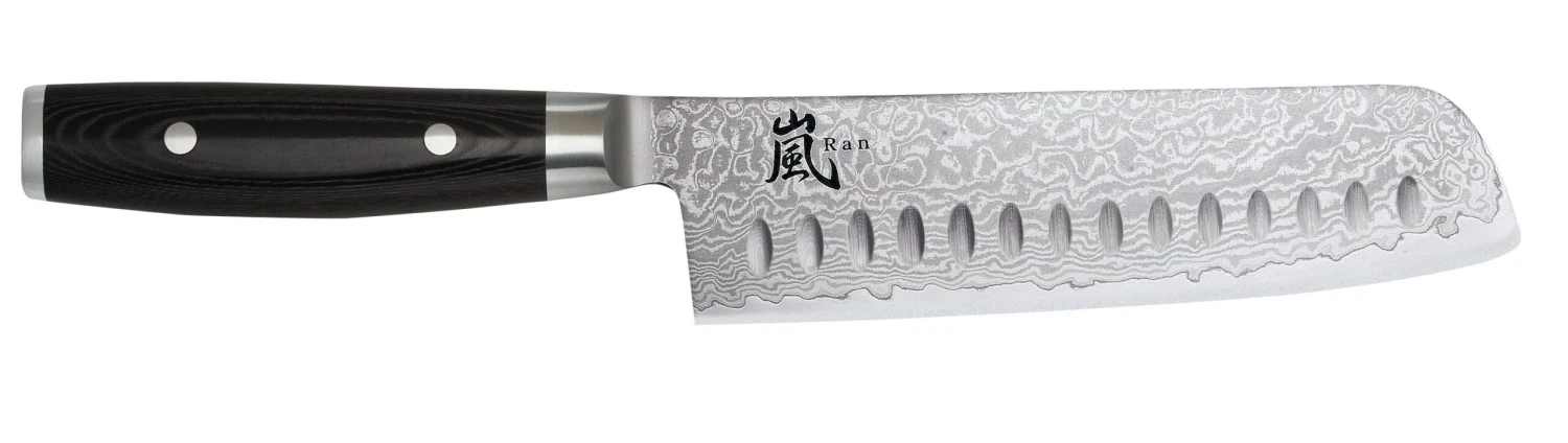 Yaxell RAN Nakiri Gemüsemesser Mit Kullenschliff HP-Y-36027 Mit 69 Lagen Damast 3 Yaxell RAN Nakiri Gemüsemesser Mit Kullenschliff HP-Y-36027 Mit 69 Lagen Damast