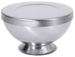 2x Contacto Eisbombenform Aus Edelstahl, Zweiteilig, Mit Fuß Und Deckel, Durchmesser: 8 Cm, Höhe: 4,5 Cm -Backzeug Laden 5bcef672 62f5 400c b2da aaaa4c414497