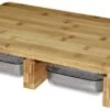 Bambus-Schneidebrett Mit 2 Auffangbehältern, Bambus / Kunststoff, 41 X 26,5 X 8,2 Cm, Braun 2 Bambus-Schneidebrett Mit 2 Auffangbehältern, Bambus / Kunststoff, 41 X 26,5 X 8,2 Cm, Braun -Backzeug Laden 5da901e4 4883 4cc7 8d88 9fe1c70e0458