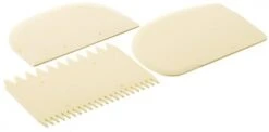 3x Teigspatel Aus Weißem, Thermoelastischem Kunststoff, Mit Exoglass®-Griff, Hitzeresistent -Backzeug Laden 60c528f6 cbb5 4d84 beec bb654f0d7bed