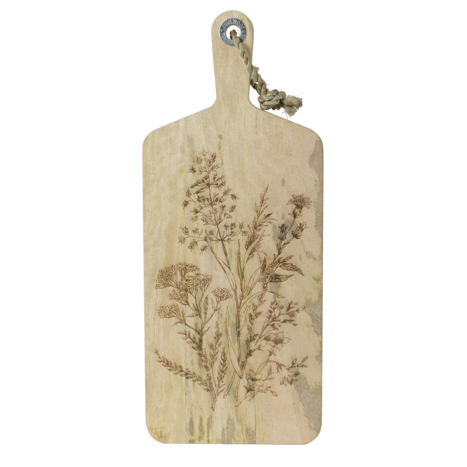 Schneidebrett Servierbrett Mangoholz Mit Kordel Serviertablett 57,5cm Natur 5 Schneidebrett Servierbrett Mangoholz Mit Kordel Serviertablett 57,5cm Natur – Bild 3