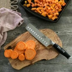 Comfort Pro Serie 7` Nakirimesser 56 HRC Edelstahl Schwarz -Backzeug Laden 632764df 89ed 4172 a1bc fccaed387373