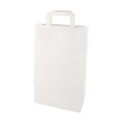 PAPSTAR 400 Tragetaschen, Papier 36 Cm X 22 Cm X 10 Cm Weiss Mit Tragegriff