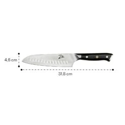 Alpha-Royal Japanese Serie 7` Santoku-Messer Damaszener-Stahl Schwarz -Backzeug Laden 699aded1 931a 4dee b822 431130b8f3b5