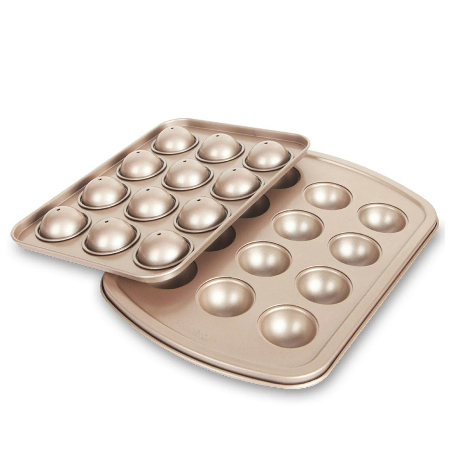 CHEFMADE | 6 Mulden Bowl Backform | 305x198x48mm | Champagnergold | Antihaft- & Silikonbeschichtet | Befüllbare Kuchen | Mug Cake| Bowls | Dessertform 5 CHEFMADE | 6 Mulden Bowl Backform | 305x198x48mm | Champagnergold | Antihaft- & Silikonbeschichtet | Befüllbare Kuchen | Mug Cake| Bowls | Dessertform – Bild 3