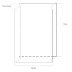 10x Seitenfaltensack 600x400x2000 Mm Hoch Transparent 70my
