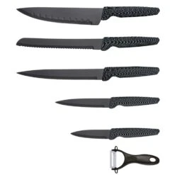 Michelino 6-teiliges Edelstahl Messer-Set Mit Messerblock Aus Holz Kochmesser Carbon 13 Michelino 6-teiliges Edelstahl Messer-Set Mit Messerblock Aus Holz Kochmesser Carbon -Backzeug Laden 80341381 826b 4064 8cb1 e62d6128c7c6 1