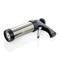 WAS Germany - Gebäckspritze Mit 8 Motivscheiben Und 8 Spritztüllen, Ø 5,5 Cm, Länge 20 Cm, Edelstahl (3115250)