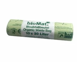 80x BIOMAT Kompostierbare Bioabfallbeutel 30L 53x60cm