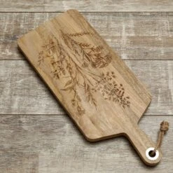 Schneidebrett Servierbrett Wildblumen Mangoholz Natur Griff Serviertablett 58cm -Backzeug Laden ac4bd62e 887e 47f1 a141 fcd481e77ca7