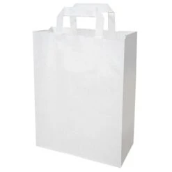Papiertragetaschen 32+21,5 X27 Cm Weiß 80gr. Kraft Ohne Druck -Backzeug Laden b1c606bd b7cb 4e00 83e1 62f1f2d40e79