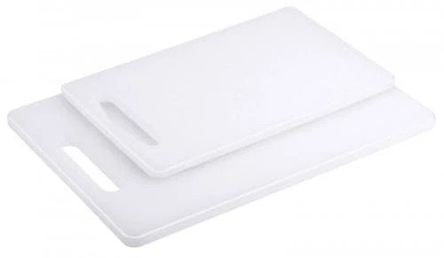 2x Contacto Schneidbrett Mit Füßchen, Weiß, Polyethylen, Länge: 35 Cm, Breite: 25 Cm, Dicke: 2 Cm 3 2x Contacto Schneidbrett Mit Füßchen, Weiß, Polyethylen, Länge: 35 Cm, Breite: 25 Cm, Dicke: 2 Cm