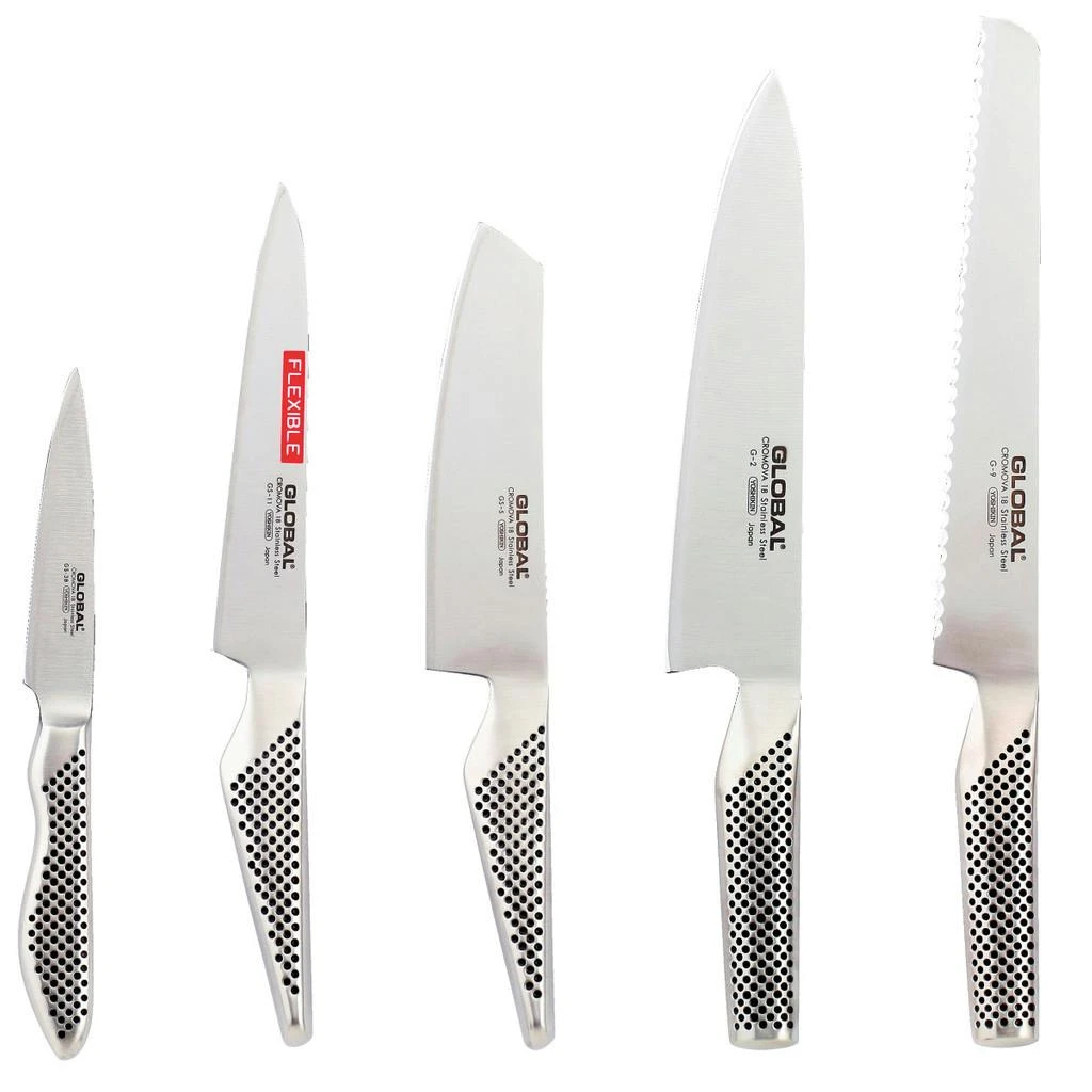 Global Messerset 5-teilig G-2951138R 4 Global Messerset 5-teilig G-2951138R – Bild 2