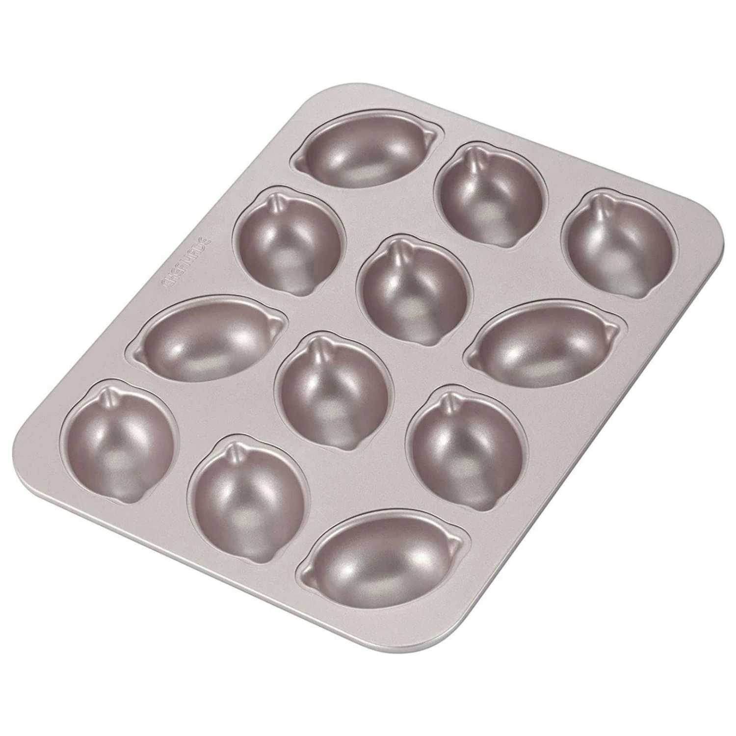 CHEFMADE | 12er Motivbackform Zitrone | 326x258x32mm | Champagnergold | Antihaft- & Silikonbeschichtet | Muffinform | Minikuchenform | Cup-Cakes 3 CHEFMADE | 12er Motivbackform Zitrone | 326x258x32mm | Champagnergold | Antihaft- & Silikonbeschichtet | Muffinform | Minikuchenform | Cup-Cakes