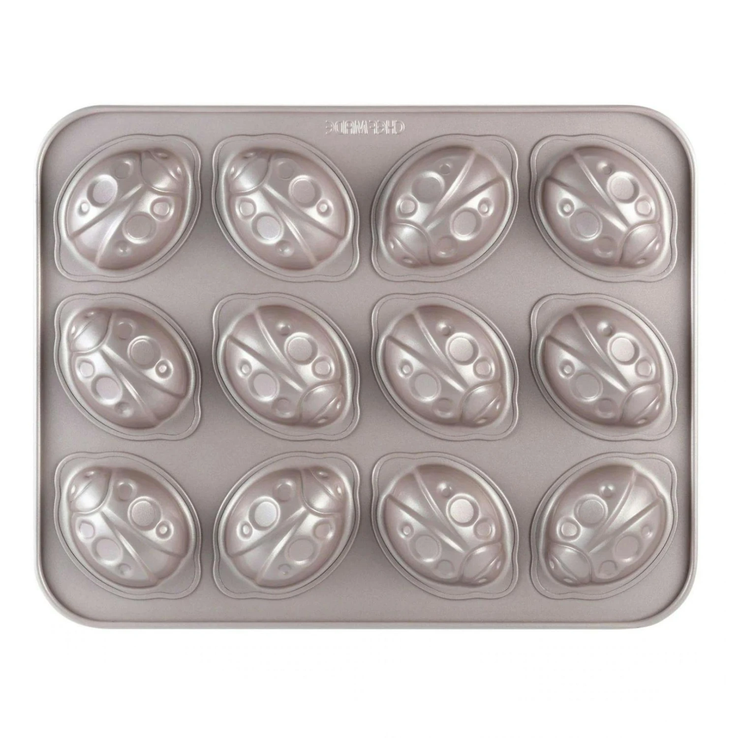 CHEFMADE | 12er Motivbackform Zitrone | 326x258x32mm | Champagnergold | Antihaft- & Silikonbeschichtet | Muffinform | Minikuchenform | Cup-Cakes 6 CHEFMADE | 12er Motivbackform Zitrone | 326x258x32mm | Champagnergold | Antihaft- & Silikonbeschichtet | Muffinform | Minikuchenform | Cup-Cakes – Bild 4