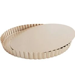 CHEFMADE | 18cm Tarteform Mit Hebeboden | 176x30mm | Champagnergold | Antihaft- & Silikonbeschichtet | Quicheform | Mit Hebeboden | Obstkuchenform -Backzeug Laden cd375e66 4643 4096 88a3 023302819269