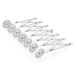 WAS Germany - Teigschneider, 5 Rädchen Ø 5 Cm, 24 Cm, Mit Justierbarer Max. Schnittbreite 12 Cm, Edelstahl (1507005) -Backzeug Laden d062d85a 995f 4fca 829e 935c34154313 1