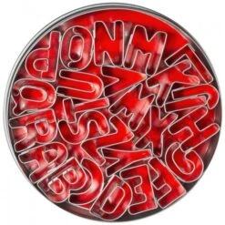 2x Contacto Ausstechformen Buchstaben, Weißblech, 26 Buchstaben, Länge: 25 Mm, Höhe: 20 Mm