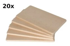 Frühstücksbrettchen Aus Buche 22x12x1 Cm, 20er Pack