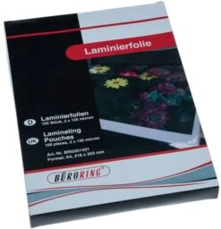 Büroring Laminierfolie, 54 X 86mm, 125 Mikron, Für Kreditkarten, 1 Packung = 100 Stück -Backzeug Laden d7e42992 d0bd 432e a91a 69fdbdb603ee 1