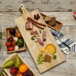 Schneidebrett Servierbrett Mangoholz Aufhänger Natur Holzbrett Käsebrett L: 77cm -Backzeug Laden e65f99f2 3d9c 4e0a ba88 51d6e43c9fb1