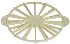 5x Contacto Tortenteiler. Cremefarbenes Polypropylen. Höhe: 2.5 Cm. Durchmesser: 26.5 Cm. Segmente: 12 / 16 -Backzeug Laden ea087833 27d6 419b 919e e3930d13ce31 2