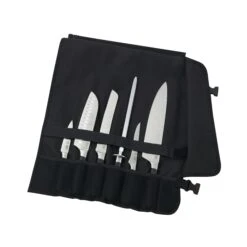METRO Professional Messer Set 6-tlg., Ink. Tasche Und Messerschärfer, Edelstahl/ Polyester, 44 X 87.5 X 1 Cm, Schwarz -Backzeug Laden ec19de7b 8392 498b b46e 8fe1e549440d 1