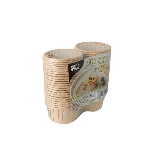 PAPSTAR 700 Backformen "pure" 105 Ml Ø 7 Cm · 4 Cm Braun 9 PAPSTAR 700 Backformen "pure" 105 Ml Ø 7 Cm · 4 Cm Braun – Bild 7