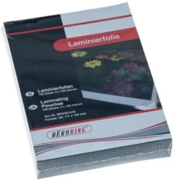 Büroring Laminierfolie, 65 X 95 Mm, 125 Mikron, Für Visitenkarte, 1 Packung = 100 Stück -Backzeug Laden f5742b2b e24a 403e b503 93cf076633e9 3