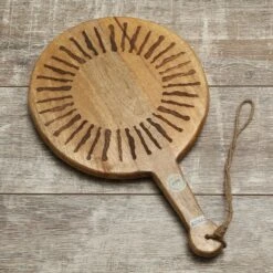 Schneidebrett Servierbrett Rund Mangoholz Mit Griff Serviertablett 46cm Natur -Backzeug Laden f9b85da0 a1c5 4473 8fd5 944163d5e165